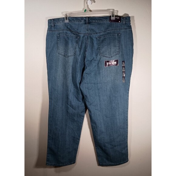 Gloria Vanderbilt Amanda Tapered Light Wash Classic Rise Womens Jeans Size 22W - Picture 7 of 7